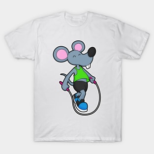 Mouse at Fitness with Rope T-Shirt